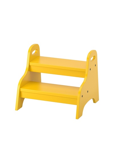 Çocuk Taburesi, Sarı Renk Meridyendukkan 40x38x33 Cm Mdf Çocuk Basamağı