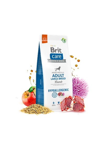 Brit Care Yetişkin Köpekler İçin, Tek Proteinli, Hipoalerjenik, Kuzu Etli Kuru Mama 12 Kg