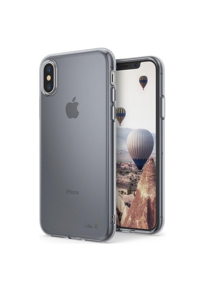 Ringke Air Apple Uyumlu iPhone X İle Kılıf Smoke Black Ultra Hafif Esnek İnce Renkli Transparan 1.04 Mm