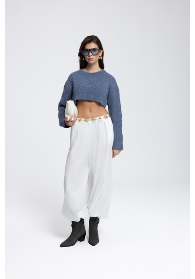 Mai Collection Mai Studios Co. Mohan İndigo Crop Kazak İndigo