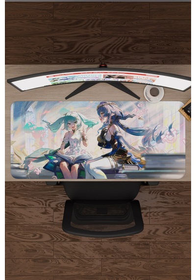 Faruzan Genshin Impact Anime Gacha V5 - 90x40 Xxl Gaming Mouse Pad Fare Altlığı