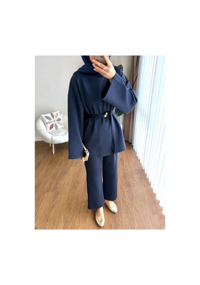 Unika Boutique Kadın Tesettür Scuba Takım Lacivert