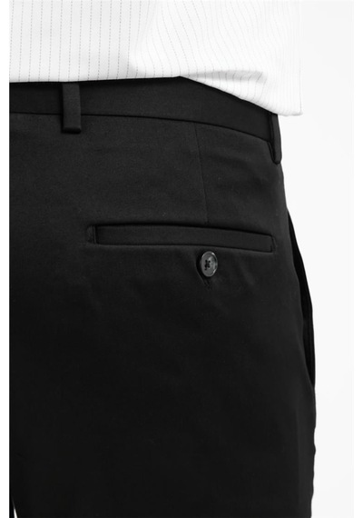 İmza Siyah Yan Cep Casual Slim Fit Pamuklu Chino Pantolon 1003255172 Siyah