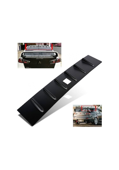 Mitsubishi Lancer 2009 Sonrası Evolution 10 Cam Üstü Spoiler Pla