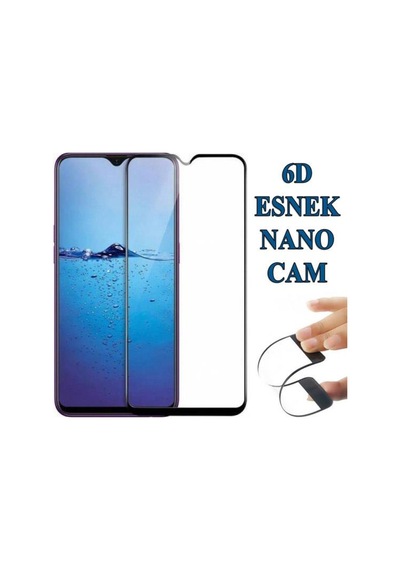 Oppo A5S Ax7 Zore Fiber Nano Full Kaplayan Esnek Ekran Koruyucu Siyah