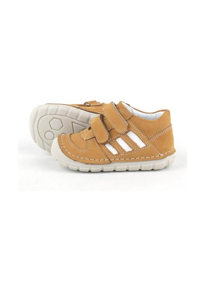 Rakerplus Grizzy Hakiki Deri Taba İlk Adım Unisex Bebek Ayakkabısı Taba