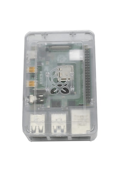 Robotistan Raspberry Pi 4 Plastik Muhafaza Kutusu - Şeffaf (Raspb
