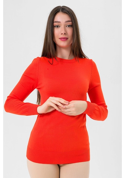 Miss Poem Kadın Uzun Bisiklet Yaka Basic Kışlık Oranj Triko Kazak Turuncu Miss Poem Kadın Uzun Bisiklet Yaka Basic Kışlık Oranj Triko Kazak Turuncu