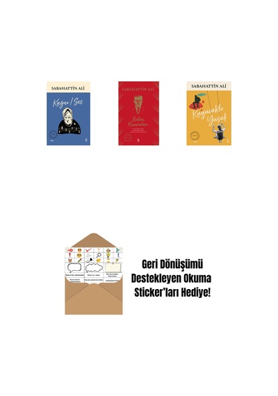 Kağnı / Ses + Sabahattin Ali Bütün Romanları Ciltli + Kuyucaklı Yusuf + Okuma Sticker'ları