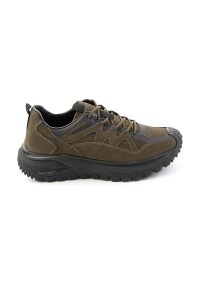 Bambi Haki Nubuk Hakiki Deri Erkek Sneaker E01018272101