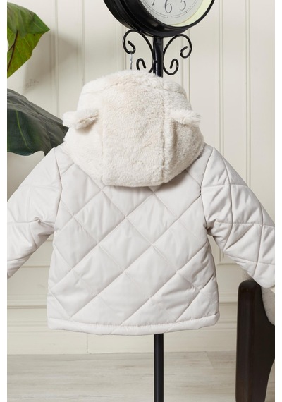 Benitto Kids Benittokids Erkek Bebek Çocuk Kulaklı Kapüşonlu Mont 51323 Bej