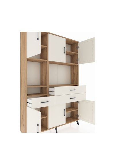 Arges Dolap 9 Raflı 3 Çekmeceli 6 Kapaklı 132x30x195 Çam-ayta... Çam Arges Dolap 9 Raflı 3 Çekmeceli 6 Kapaklı 132x30x195 Çam-ayta... Çam