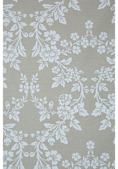 Duck Çiçekli Kırlent Kılıfı Bej Beyaz V1 45x50 Bej