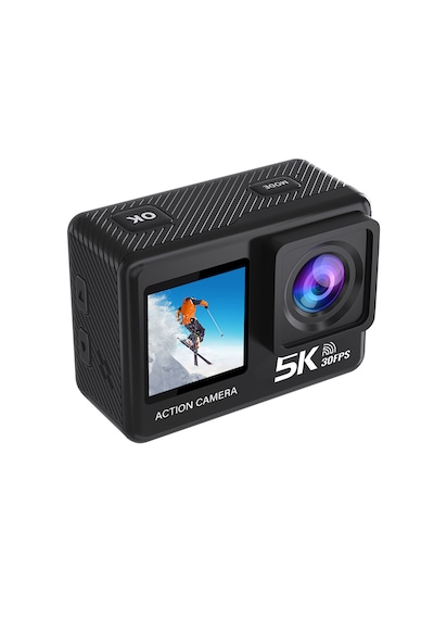 İdragon At-s81tr 5k Aksiyon Kamera 4k 60fps Wifi Çift Ekran 48mp Eıs Stabilizasyon Su Geçirmez Spor Kamera Siyah