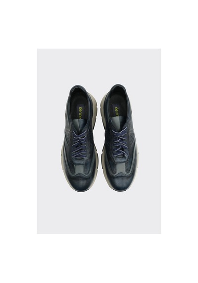 Derinet Hakiki Deri Bağcıklı Erkek Sneaker Laci Laci
