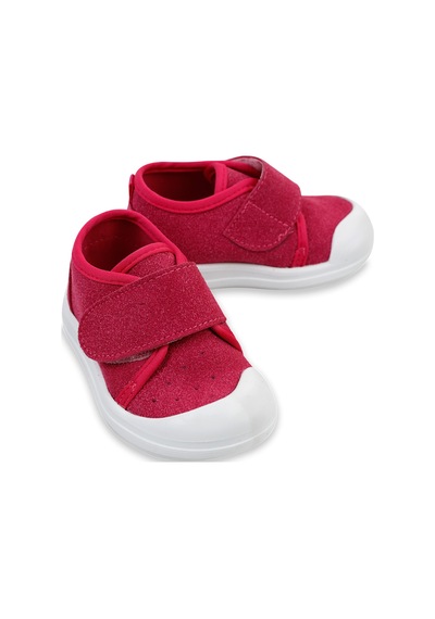 Civil Baby Kız Bebek Keten İlk Adım Ayakkabısı 19-21 Numara Fuşya Fuşya