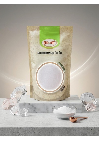 Bağdat Çankırı Kaya Tuzu Toz 500 Gr. Öğütülmüş Sofralık Doğal Kaya Tuzu