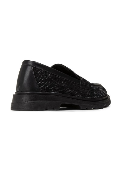Deery Kadın Siyah Taşlı Loafer Ayakkabı - Ka515zsyhe01 Siyah