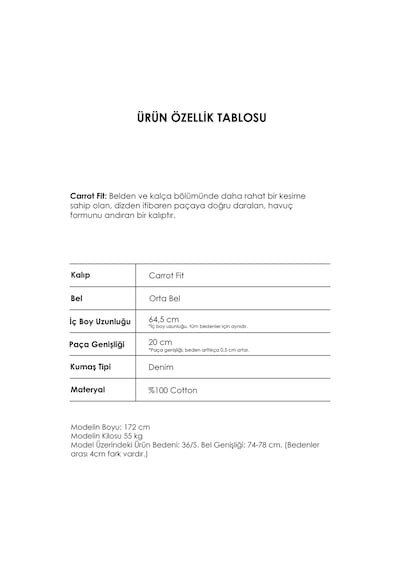 Itsbasic Kadın Koyu Füme Renk Venüs 2w5-1 Carrot Fit Rahat Kesim %100 Koton Denim Jean Itsbasic Kadın Koyu Füme Renk Venüs 2w5-1 Carrot Fit Rahat Kesim %100 Koton Denim Jean
