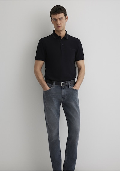 Mavi - Siyah Polo Tişört 0611829-900 Siyah