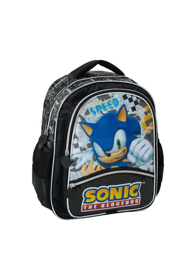 Sonic The Hedgehog Okul Çantası Sıkıysa Yakalaaa Siyah