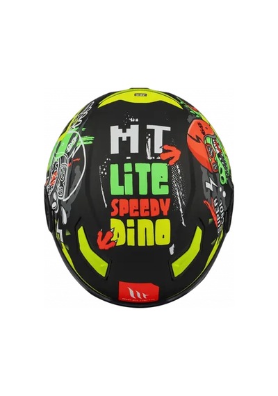 Mt Helmets Young Lite Dino A1 Çocuk Kaskı Siyah