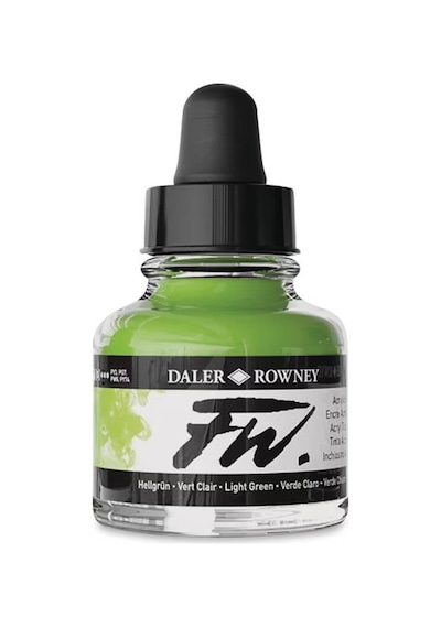 Daler Rowney Fw Ink Akrilik Mürekkep 29.5 Ml Light Green 348 Diğer