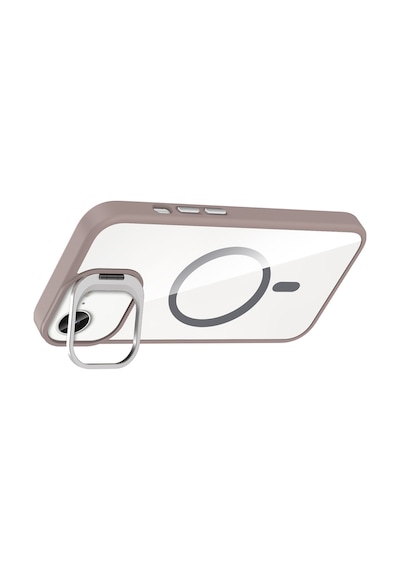 Apple İphone 16e Kılıf Standlı Ve Kamera Lens li M-safe Şarj Özellikli Sararmaz Kılıf