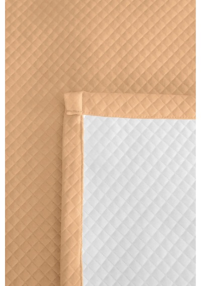 Bej Minimal Genç Odası Tek Kişilik Pike Takımı - Kapitone Modern Krem 160x220 Cm Yatak Örtüsü Pastel Misk Baharı