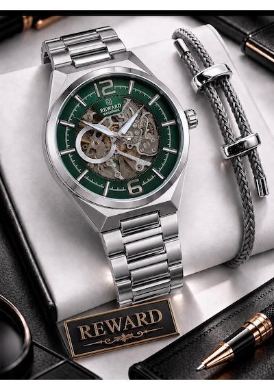 Reward Otomatik Mekanizmalı Premium Erkek Kol Saati 5 Atm Suya Dayanıklı 2 Yıl Garantili Rw.314016.y Gri