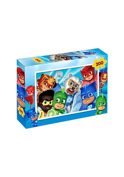 200 Parça Pj Masks Puzzle Güçlü Kahramanlar Temalı 33 X 48 Cm Renkli Ve Eğlenceli Puzzle