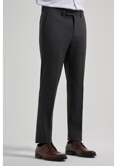 İmza Siyah Esnek Yandan Cepli Slim Fit Classic Pantolon 1003250160 Koyu Siyah