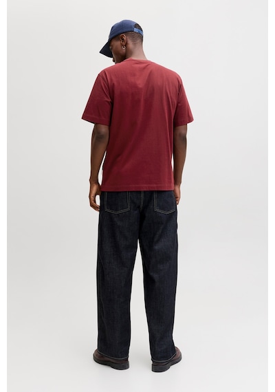 Jack & Jones Erkek T Shirt 12282892 Bordo