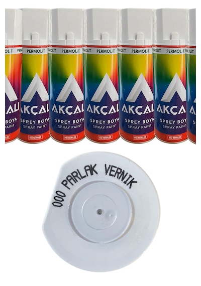 Sprey Boya Akçalı Alüminyum,ahşap,plastik,demir,metal Sprey Boyama 400 Ml 0000 Parlak Vernik