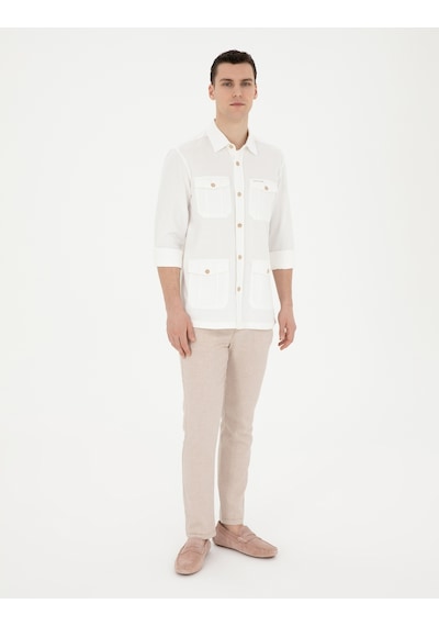Pierre Cardin Erkek Bej Gömlek Desenli 50288044-vr011 Bej Pierre Cardin Erkek Bej Gömlek Desenli 50288044-vr011 Bej