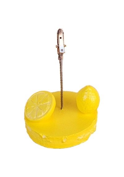 El Yapımı Limon Objeli Kağıt Ve Not Tutacağı.