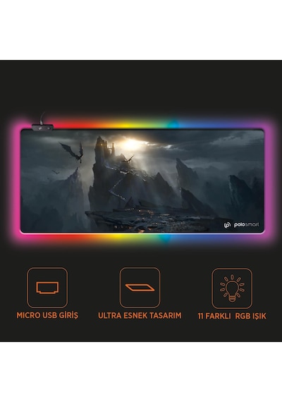 Polosmart  Pgm15 Rgb Işıklı Gaming  Mouse Pad