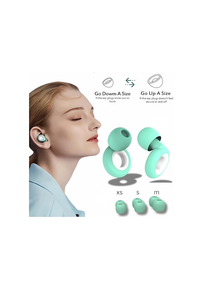 Sessiz Kulak Tıkaçları - Uyku, Konser, Odak, Seyahat, İş İçin 28db Gürültü Önleyici - Silikon İşitme Koruması Kulak Tıkaçları, 3 Boyut S, M, L - Yeniden Kullanılabilir Gürültü Azaltıcı Kulak
