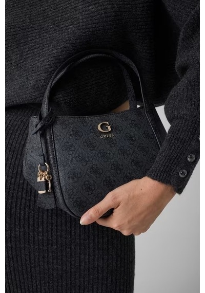 Guess Coleen Logo Satchel Kadın El Çantası Hwsg9756050 Siyah