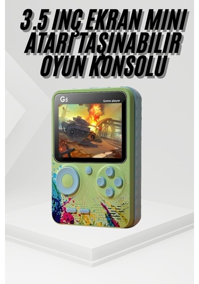 Game Box Oyun Konsolu 500 Retro Oyunlu Mini Taşınabilir 3 İnç Mh-hs1000-5877