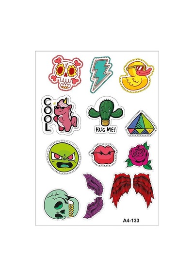A4 Sticker 133 Tek Paket Çoklu Sticker Standart