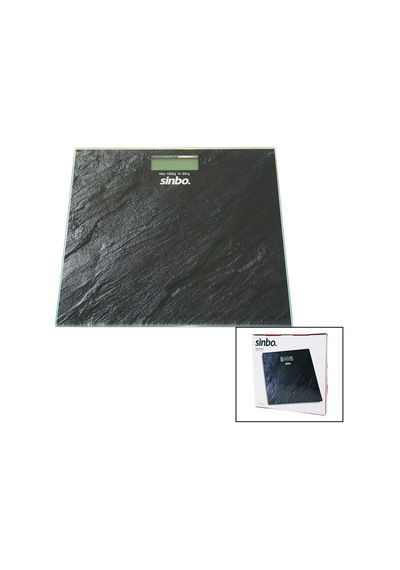 Dijital - Pilli Cam Banyo Baskülü Lcd Ekran - Sıcaklık Göstergeli 180kg/50gr 26x26cm Sinbo Sbs-4450 5570