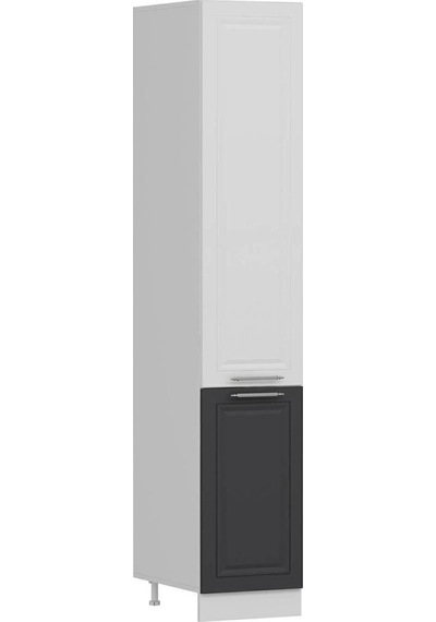 Minar 45 Cm Mutfak Boy Dolabı Beyaz Antrasit D45-mcba1