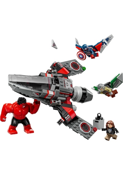 LEGO® Marvel Kaptan Amerika ile Red Hulk Savaşı 76292 - 7 Yaş ve Üzeri Süper Kahraman Jeti İçeren Yaratıcı Oyuncak Yapım Seti (223 Parça)
