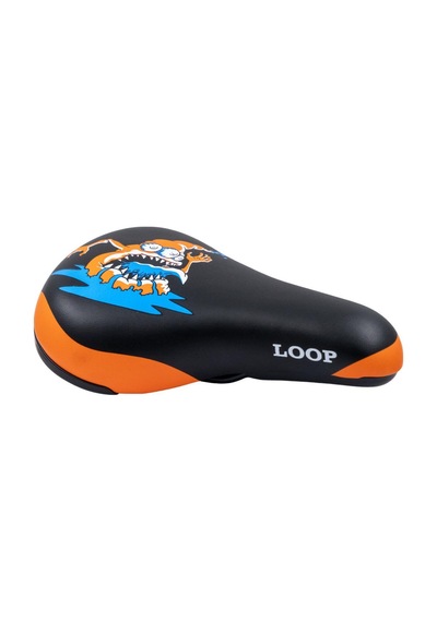 Loop Zy-9404-a Sele 235x155mm 450gr Çocuk Bisiklet Selesi 16-20 Jant Uyumlu Siyah Turuncu Renk