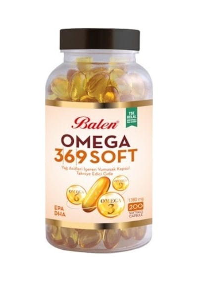 Balen Omega 3,6,9 Soft Yağ Asitleri İçeren Yumuşak Kapsül 1380 Mg 200