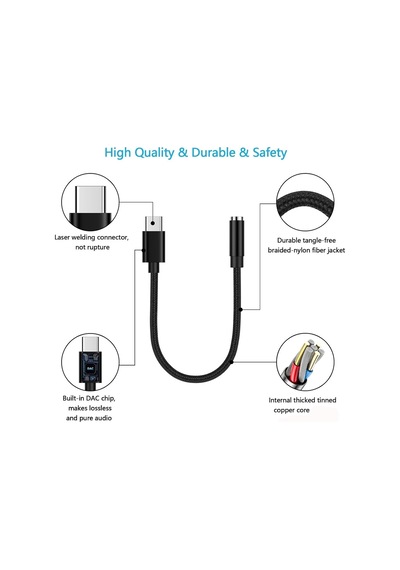1 Paket Usb C - Kulaklık Adaptörü