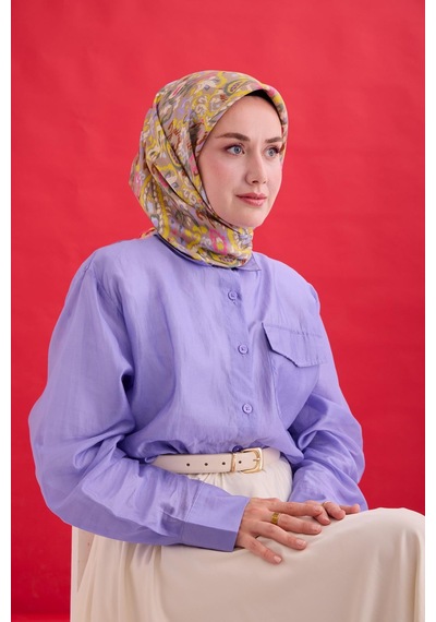 Silk Home Twill İpek Eşarp 11478-11 Pembe, Sarı, Vizon, Yeşil, Eflatun