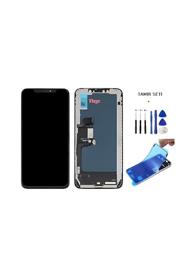 Apple Uyumlu iPhone Xs Max Lcd Ekran Dokunmatik -a- Kalite Gx Marka + Tamir Seti + Toz Bantı