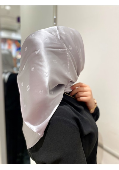 Aker İpek Monogram Jakar Eşarp